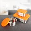 Rectangle/round Food Storage Container Stainless Steel Snack Containers Fresh-keeping Box  Picnic