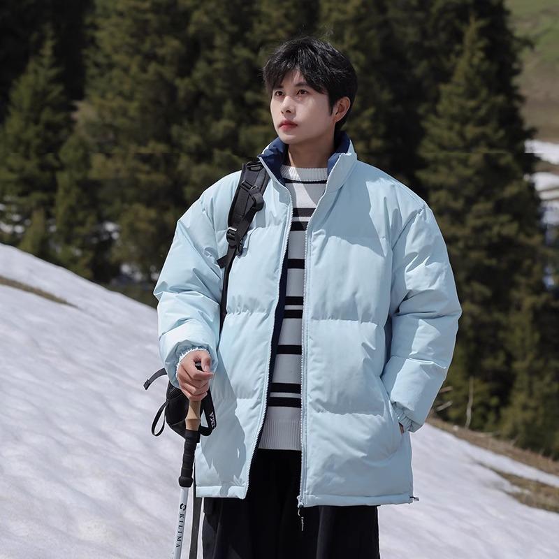 American stand-up collar padded clothes men's winter new padded jackets trendy versatile outdoor winter clothes cold-proof down padded clothes