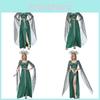 Medusa Cosplay Costume With Satin Fabric And Slit Design For Stage Shows