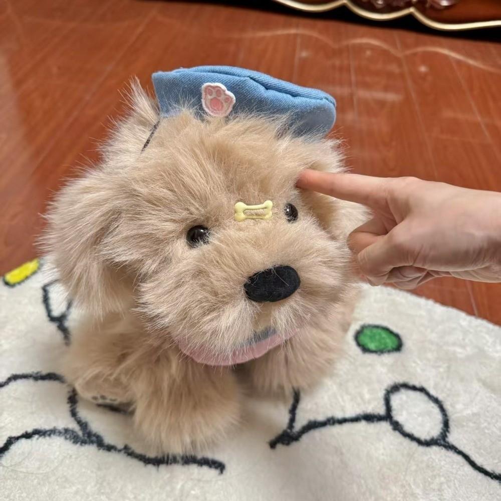 Kawaii Dog Plush Doll Knapsack Fluffy Stuffed Animal School Bag Cute Puppy Plush Backpack  Girls