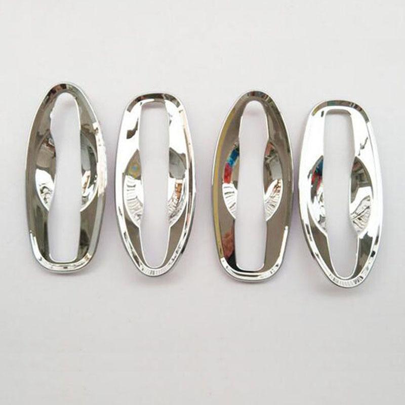 Abs Chrome Door Handle Bowl Cover Trim  for Nissan Navara Np300 2015 2016  Auto Car Styling Stickers Accessories 4pcs