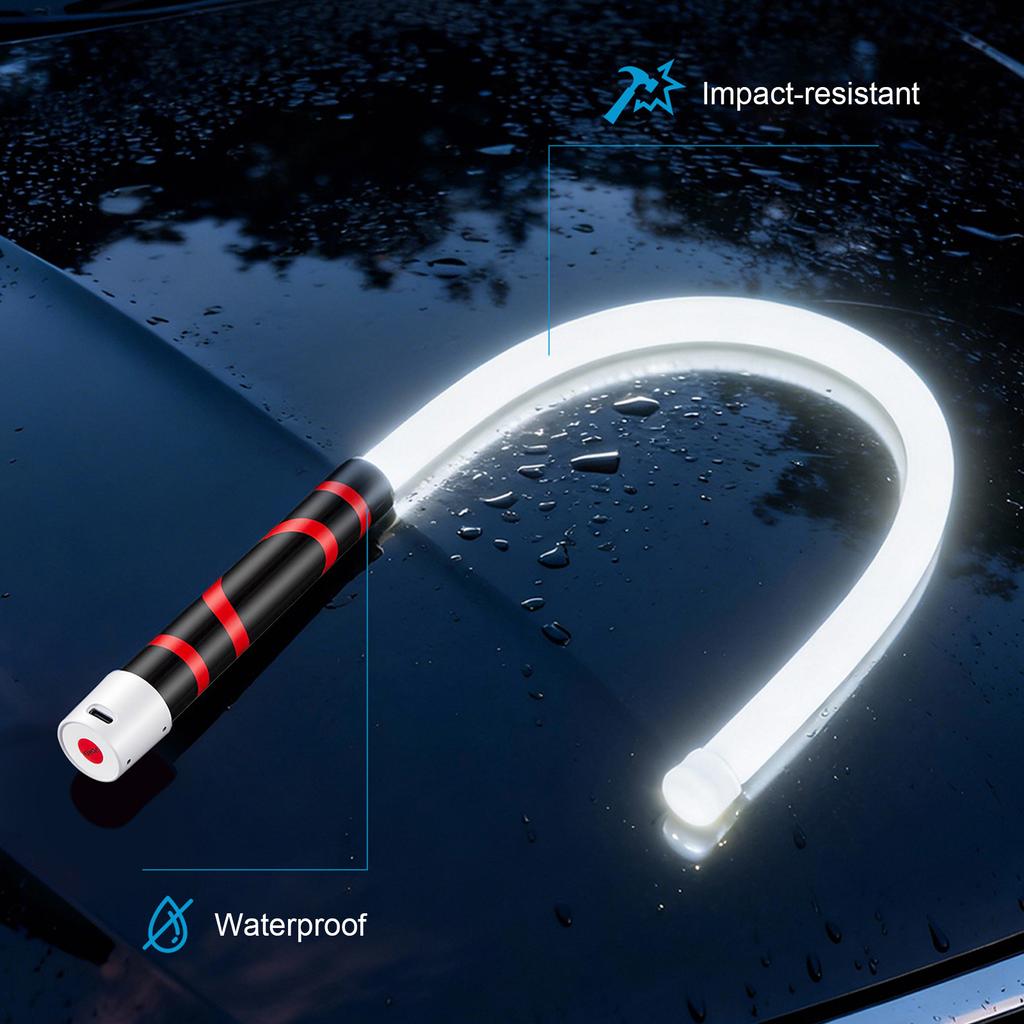 Flexible LED Flashlight Stick Rechargeable 28 Inch Bendable Mechanic Light for Mechanics Car Repairs Inspections Tight Spaces