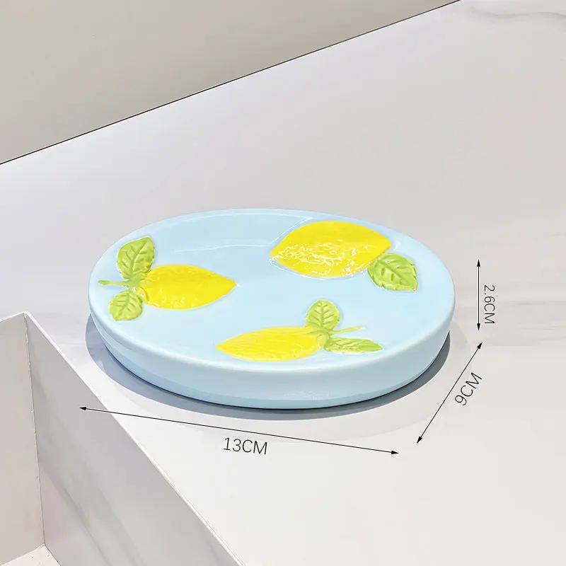soap dispenser Lemon Ceramic lotion Bottle Bathroom Toilet Press Pump Head Hand Wash Liquid Body Wash Shampoo Bottle bathroom