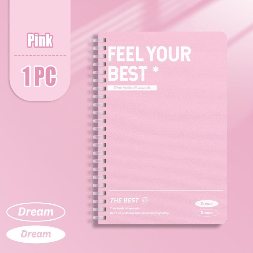 60Sheets/Book Color Spiral Notebooks Perforated Pages Diary Book Thickened Hand Account Book  Gift