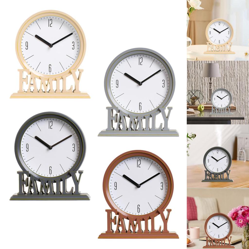 Desk Clocks, Easy to Read Decorative Mantel Clocks for Family Not , Vintage Style Clock
