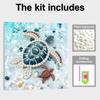 Turtle Full 5D DIY Pearl Gem Art Diamond Painting Kits for Adults/Beginners Gift Idea Home Decor 11.81x11.81in