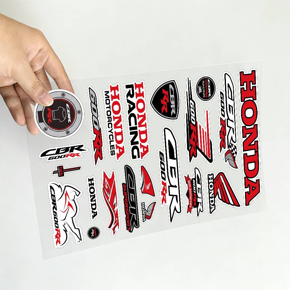 AAAHQ1 FOR HONDA CBR600RR Motorcycle Reflective Stickers Waterproof Decals for Helmet Scooter Fuel Tank Toolbox Racing