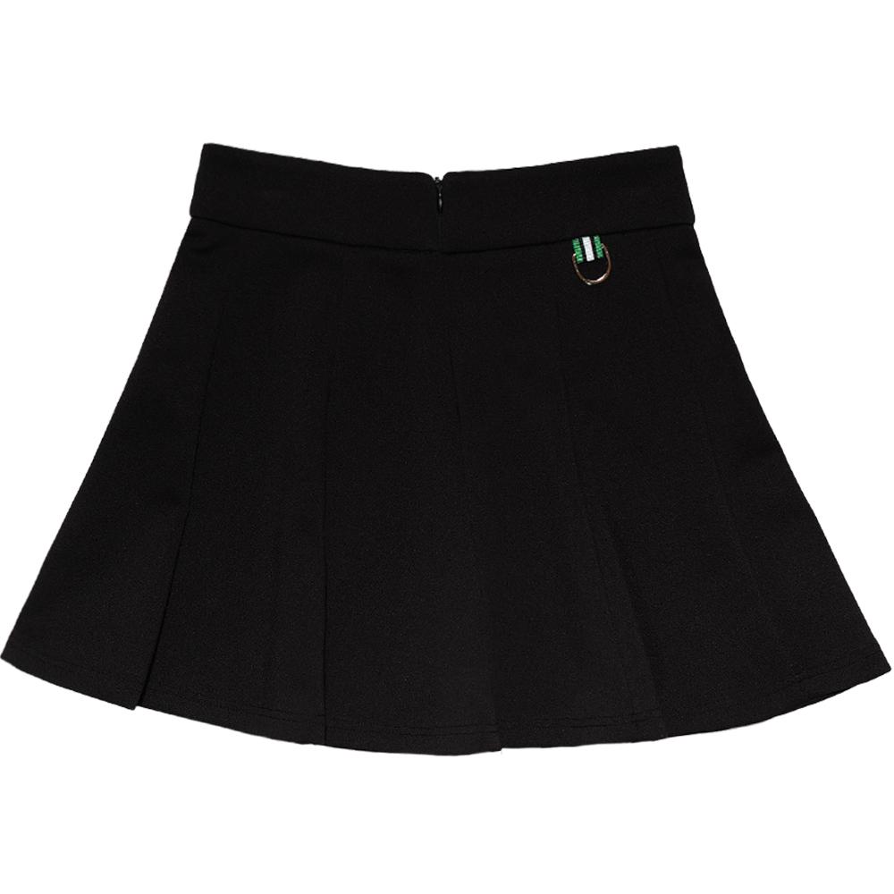 TRIMERE Elastic Banding Flare Skirt Woman Black