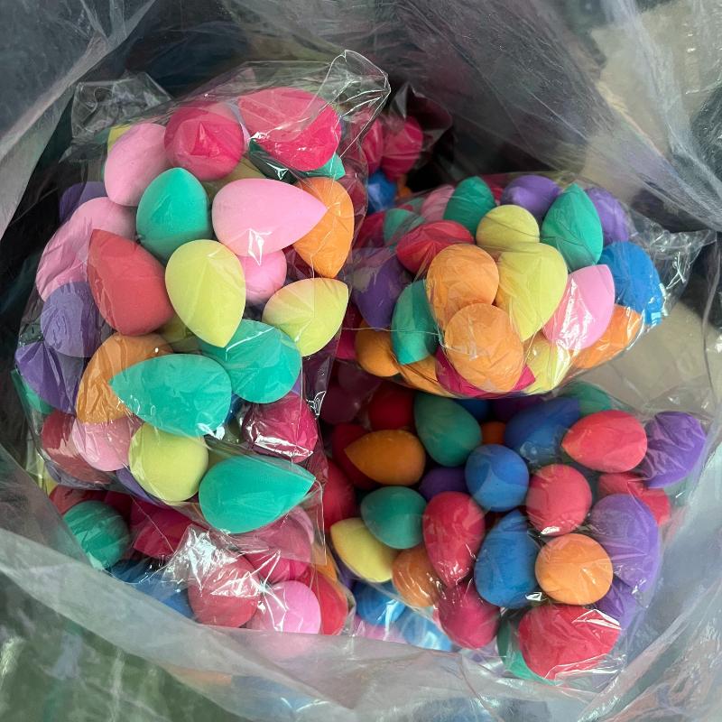 

50 шт., мини-блендер для макияжа с яйцом, косметическая пуховка, сухая и влажная губка, подушка, основа, пудра, инструмент для красоты, аксессуары для макияжа