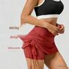 Women's Spring-Summer Sports Suit: Two-Piece Vest, Skirt, Pants Set for Running, Fitness, and Yoga