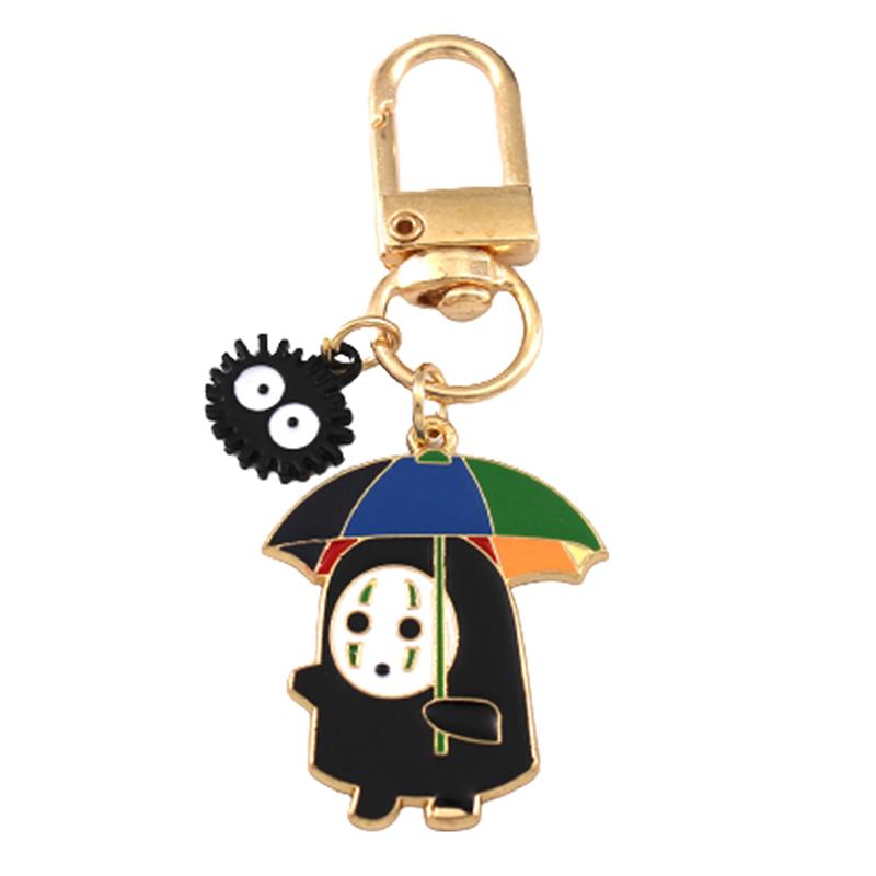 Cesta do fantazie, kreslené anime figurky, kreativní kovová klíčenka bez tváře, roztomilý přívěsek na klíče, taška, přívěsek, přívěsky na klíče od auta, příslušenství