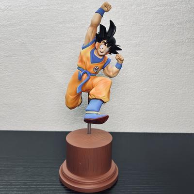 Goku Anime Figures 25cm/9.84in Son Goku Jump Figue Pvc Statue Room Ornament Collection Model Toys Gifts