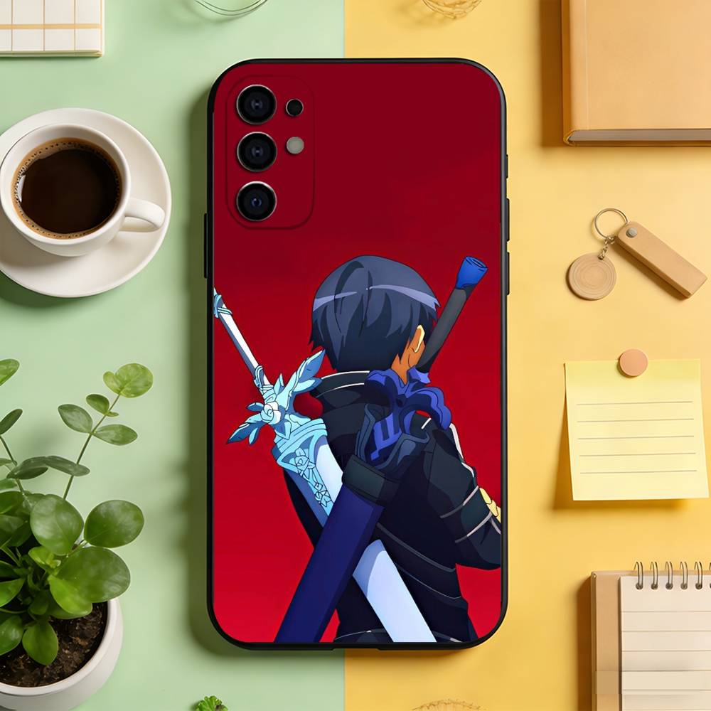 

Sword Art Online Kirito Phone Case Black Silicone Soft For Samsung S25,S24,S21,S22,S23,S30,Ultra,S20,Plus,Fe,Lite Samsung S21plus