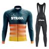 2026 Long-sleeved Cycling Suit Men's and Women's Overalls Road Bicycle Cycling Shirt Quick-drying and Breathable