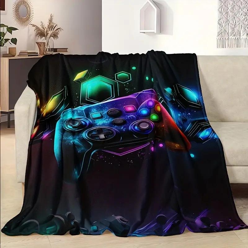 Game Controller Blanket Flannel Blanket Nap Sofa Office Bed Camping Multi-Function Blanket
