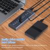 985A 10 Port USB 3.0 Hub USB Splitter Hub USB Docking Station 300MB S High Speed Transmission with Individual Switches
