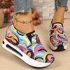 Fashion Fashion Mix Color Sneakers for Women 2025 Autumn Luxury Crystal Platform Vulcanize Shoes Woman Letter Print Slip On Shoes Mujer