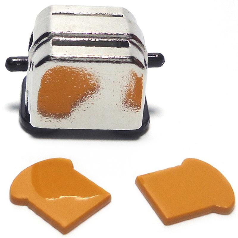 New 1//12 Dollhouse Miniature Decoration Bread Maker with 2 Piece Bread TO