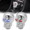Unique Skull Head Gear Shifts Knob Shifter Lever with Adjustable LED Light for Manual Transmission Car Inner Enhancement