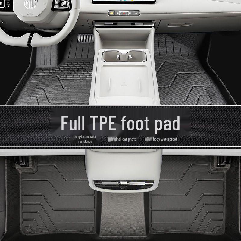 MG6 TPE Full Coverage Floor Mat Set: Driver's Seat, Upper Layer, Carpet, Trunk Mat, 26-Piece.