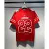New Short Sleeve T Shirt numbers22No. 10 Jersey Football Uniform Mesh Sports Casual Shorts Couple Set