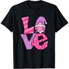 Gnome Valentine's Day Love Heart Women Toddler Girl Funny T Shirt