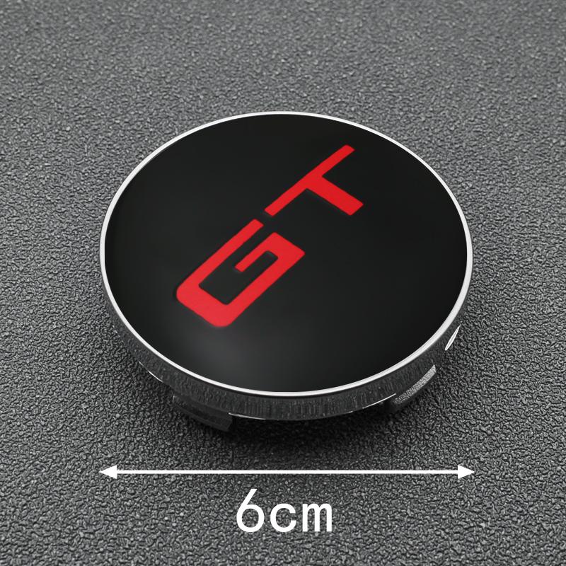 AABJB1 4Pcs 56mm 60mm Car Wheel Center Hub Caps Emblem Badge Covers Sticker For Kia GT Rio Sportage Picanto K5 Optima Ford Accessories