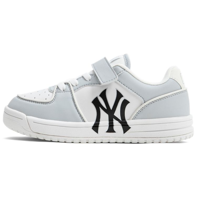 MLB Chunky Liner Leder Vintage Lässig Bequem Rutschfest Langlebig Niedrige Sneaker Kindersneaker Grau 7ASXCA13N-50GRL 33.5 white
