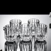 80ml 1/2/4 Pcs Sets Luxury Wine Glasses Diamond Caved Spirits Cup Party Small Wine Cup Bar Glassware Whiskey Cocktail Glasses