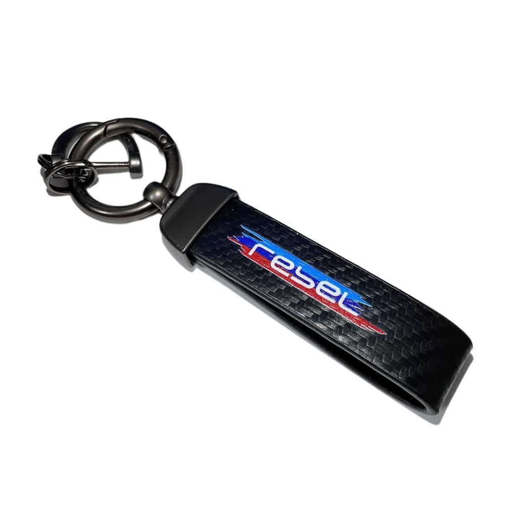 Keychain One Motorcycle Key Holder for Rebel Rebel 250 1000 Carbon Keyring Key Chain Case Motorcycle Accessories (Color: Rainbow), Black