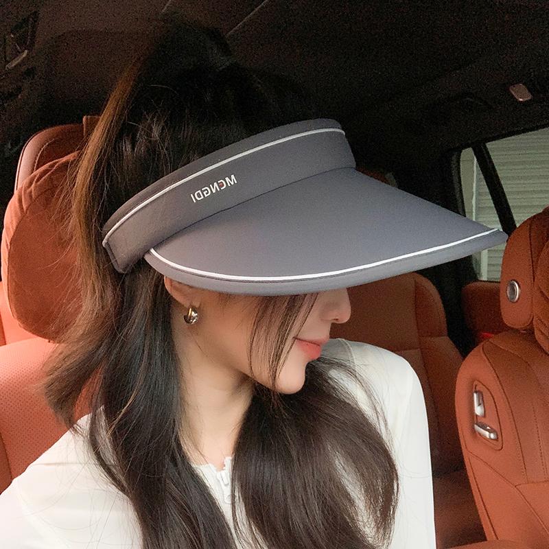 Leerer Oberteil Sonnenschutzhut Damen Sommer faltbarer UV-Schutz Sonnenhut Radfahren großer Krempe Sonnenhut