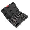 9 Pcs Pipe Extractor Set CrMo Steel Broken Pipe Removal Tool Kit with Storage Box for Maintenance