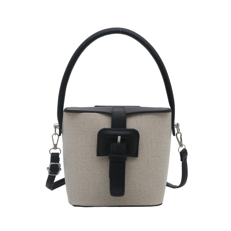 Women's Commuter Handbag -Retro soft and durable fashion shoulder crossbody bag casual fashion chic senior sense bucket bag