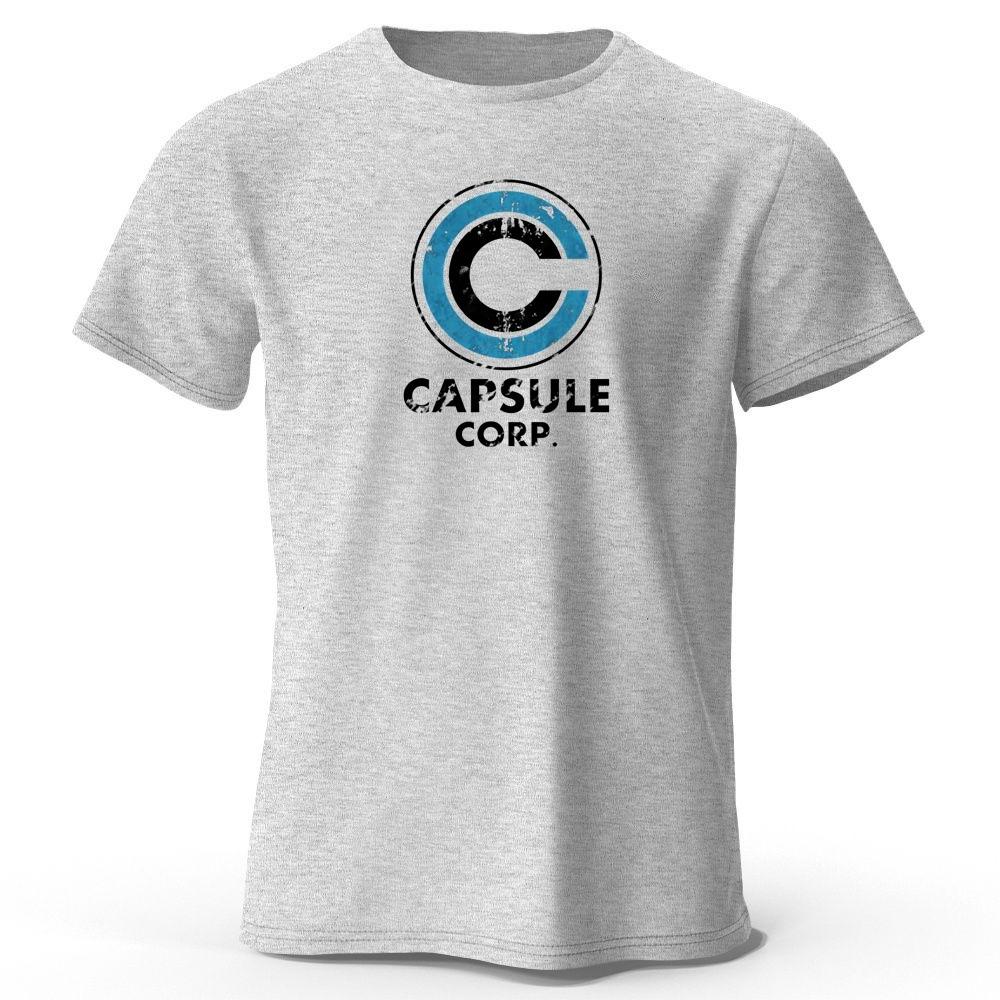 Capsule Corp Cotton Funny Printing Japan Anime Men T Shirt Tee Summer Streetwear Tops Fashion Brand Tshirt Clothing