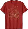 Mushroom Moon Jar Witchcraft Celestial Graphic Tee Cottagecore Casual Cotton T-Shirt