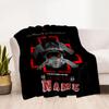 Gasoline Oil Symbolism Personalized Text Blanket Cozy Personalized Blanket Soft Warm Cozy Versatile for Couch Livingroom Seaside Office