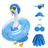 Goose Costume Hawaiian Style Summer Porch Goose Outfit Creative Decorative Clothing