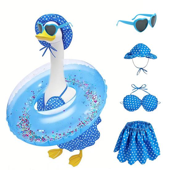 Goose Costume Hawaiian Style Summer Porch Goose Outfit Creative Decorative Clothing