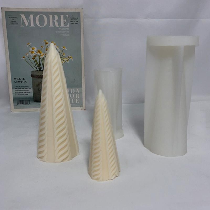 Candle Mould Resin Casting Molds DIY 3D Silicone Mould Cylinder Candle Molds Silicone Mold Handicrafts for Candle Making
