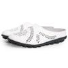 Women Slippers Spring Summer Casual Leather Low Cut Flat Peas Toe Mother