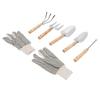 Garden Tool Set, Stainless Steel Shovel, Trowel,   Pull , Fork Rake with Gloves, Garden Tools for Garden, Patio, Farm