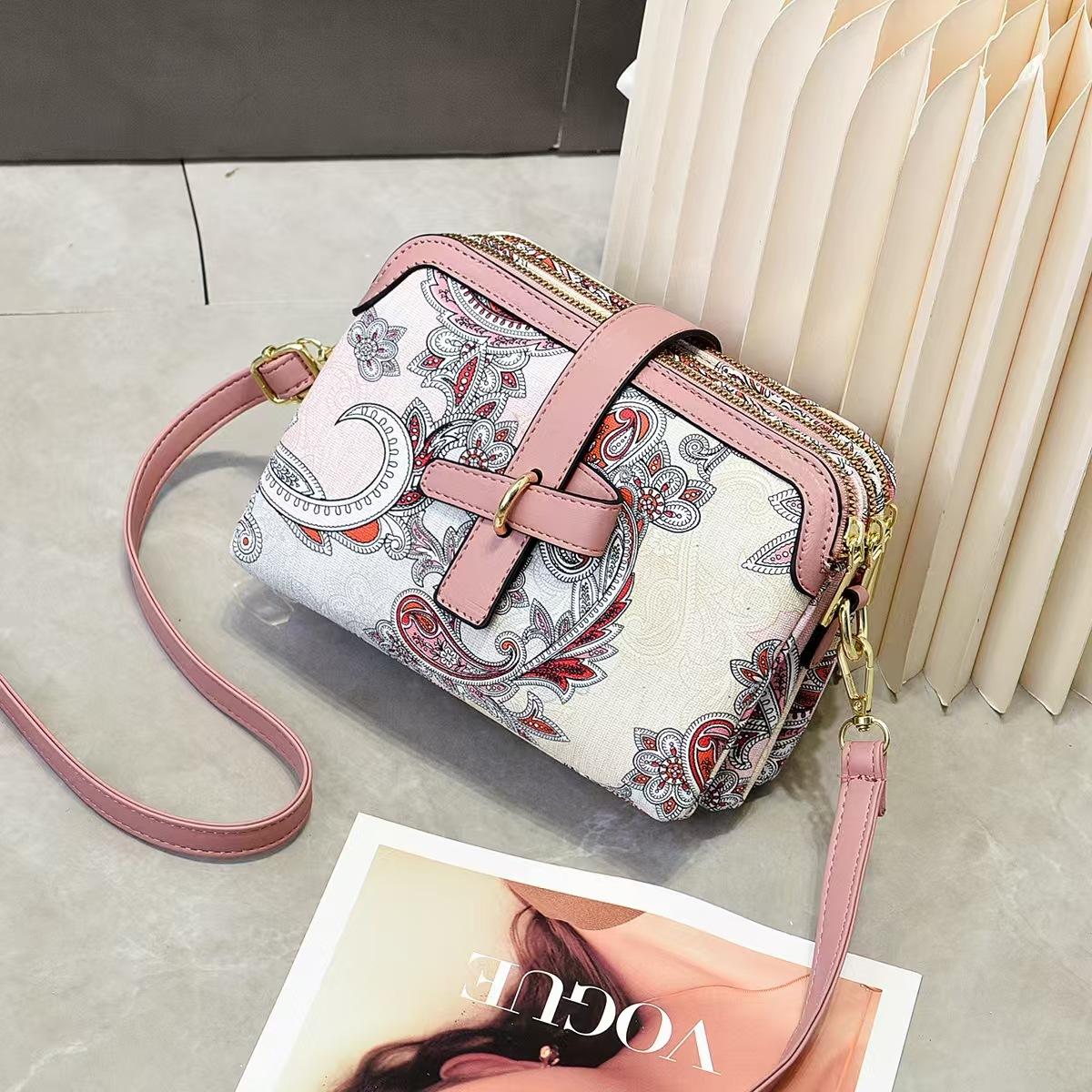 

Вместительная премиальная атмосфера мягкая прочная модная изысканная легкая для поездок на работу на открытом воздухе пляжная кроссбоди на плечо розовый