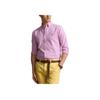 Polo Ralph Lauren SS24 Striped Logo Long Sleeve Point Collar Button Down Shirt Men Shirts Pink MNPOWOV16823518-650