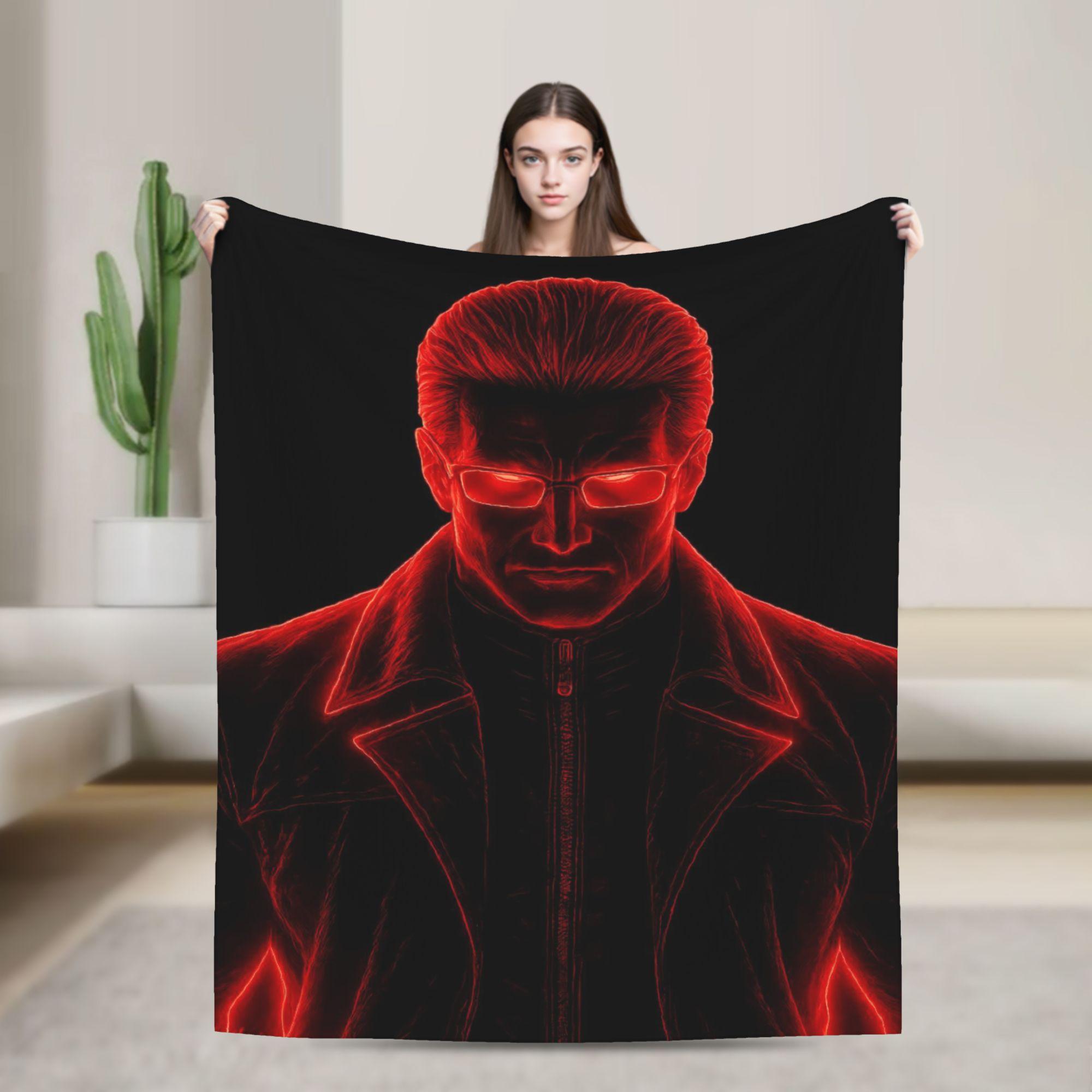Albert Wesker Flannel Blanket Winter Soft Throw Blanket for Girls Boys Bedroom Comfortable Bedspread Sofa Bed Cover 130x150cm
