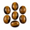 Tijgeroog Ovaal Cabochon, Natuurlijke Tijgeroog Edelsteen, Goudbruine Tijgeroog Steen voor Sieraden Maken, Gepolijste Ovaal Losse Edelsteen