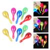 10PCS Plastic Blinking Light Up Maracas Safe Durable Noise Makers For Kids Adults Dance Performances