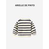French Arielle De Pinto Boys' Autumn Jacket New Fashion Boys' Red Label Striped Sweater Children's Clothing
