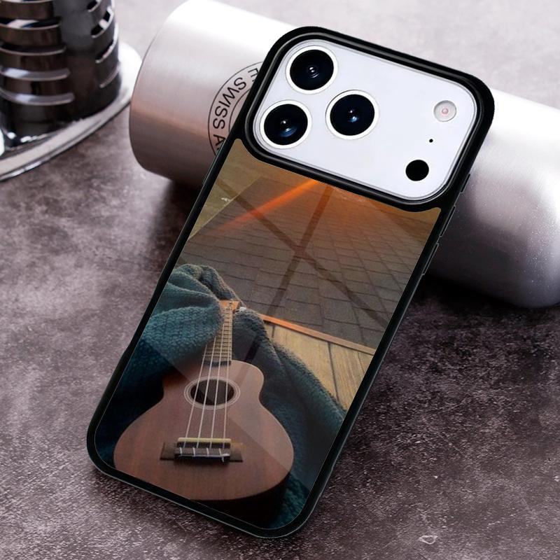 Retro Guitar Music Phone Case for iPhone 17 16 15 Pro Max Air 14 13 12 11 Plus Shockproof Capa Cover