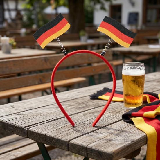Football Headband for Women Men Soccer Cheering National Flag Hairband Game