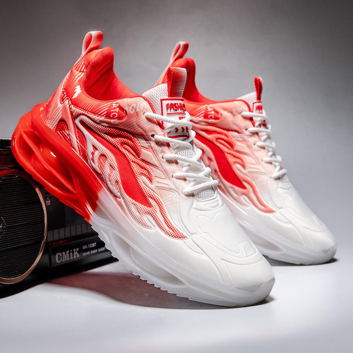 

Мужская обувь осень и зима большой размер новая спортивная повседневная беговая молодежная для улицы амортизация воздушной подушкой папины кроссовки 46